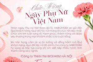 HABIOFARM CHÚC MỪNG NGÀY PHỤ NỮ VIỆT NAM 20/10